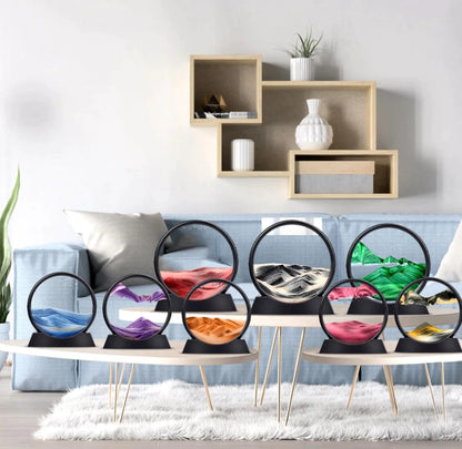 Diepzee Zandlandschap in Glas