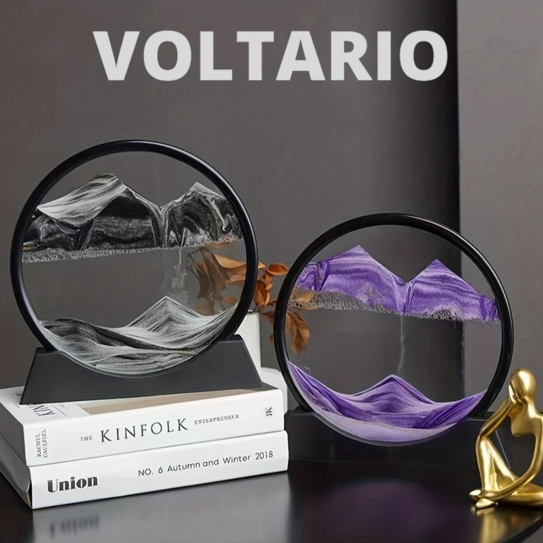 Diepzee Zandlandschap in Glas