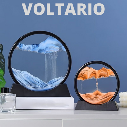 Diepzee Zandlandschap in Glas