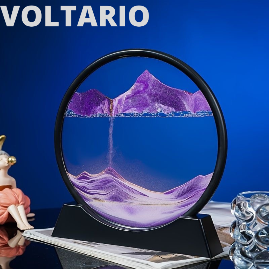 Diepzee Zandlandschap in Glas