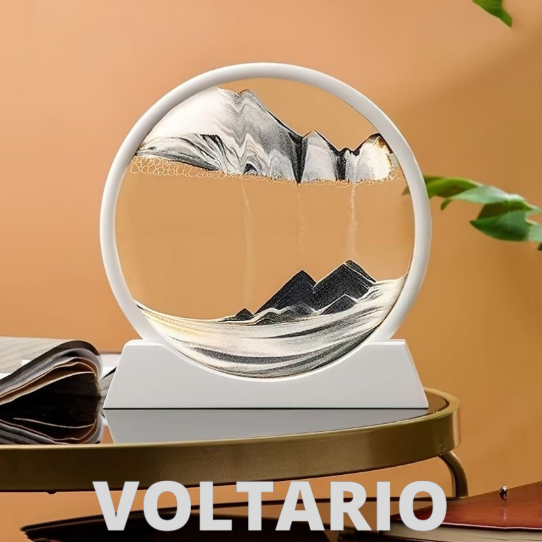 Diepzee Zandlandschap in Glas