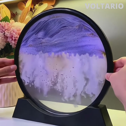 Diepzee Zandlandschap in Glas